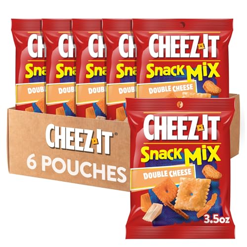 Cheez-It Snack Mix, Lunch Snacks, Double Cheese (6 Pouches)