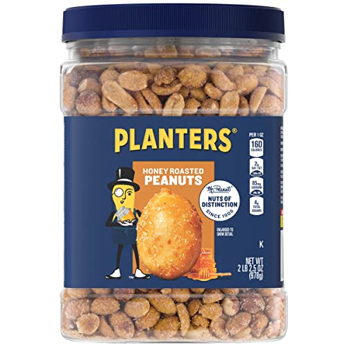 PLANTERS Honey Roasted Peanuts (2.16 lb Container) 6PK