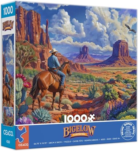Ceaco - Chris Bigelow - Western Venue - 1000 Piece Jigsaw Puzzle - Relaxing and Fun Activity for Adults