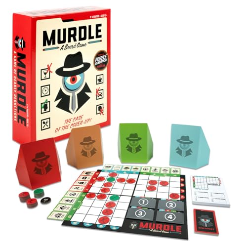 Endless Games Murdle Board Game | Based on the Crime Puzzle Book | Murder Mystery Game for 2-4 Players, Ages 12+