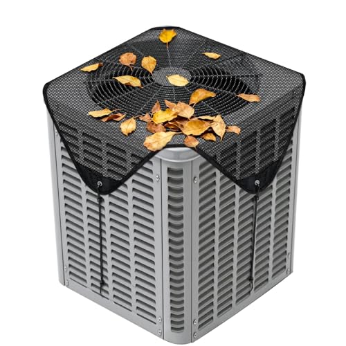 NNG 28'' X 28'' Central Air Conditioner Cover for Outside Units,Top Universal AC Unit Mesh Cover Outdoor,Breathable AC Condenser Covers for All Seasons