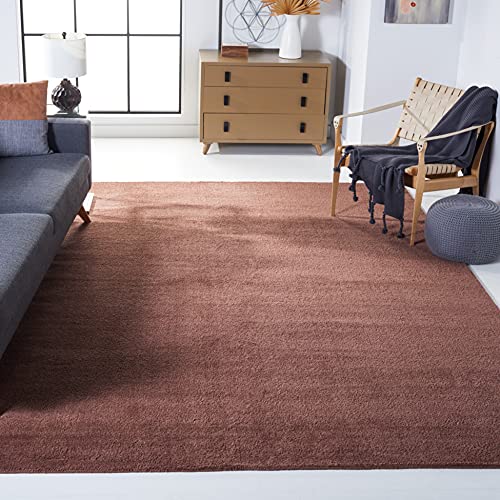 SAFAVIEH Area Rug 8x10 - Himalaya Collection - Large - Brown, Handmade Wool, Ideal for Living Room, Bedroom, Office, Dining Space (HIM610F)