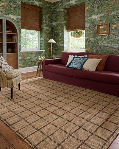 Loloi Chris Loves Julia Fletcher Collection FLE-01 Natural/Brown 8'-6" x 11'-6", .37" Pile Height, Area Rug