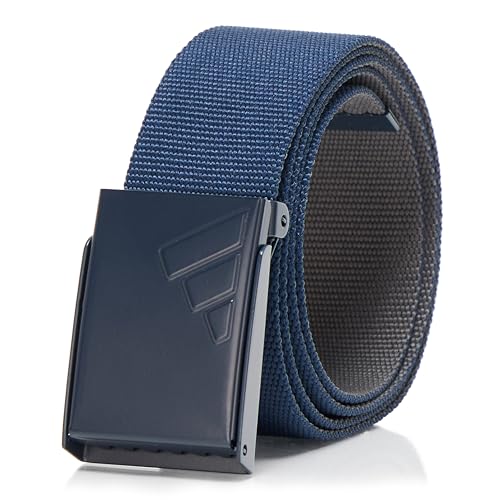 adidas Reversible Web Golf Belt, Collegiate Navy/Grey Five, One Size