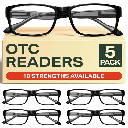 Gaoye 1.5 Professional Reading Glasses for All Day - Computer Readers with Blue Light Protection - Value Pack