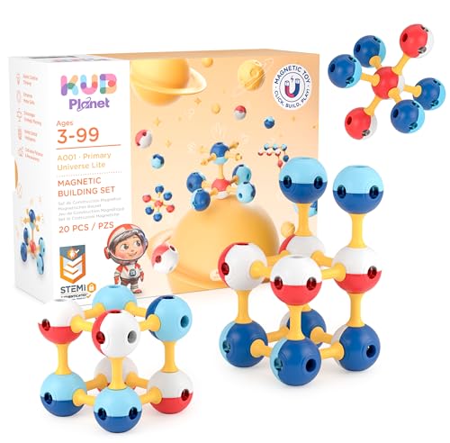 KUB Planet - Magnetic Building Set for Kids, STEM Educational Toys for 3+ Year Old Boys and Girls, Space Planet Blocks