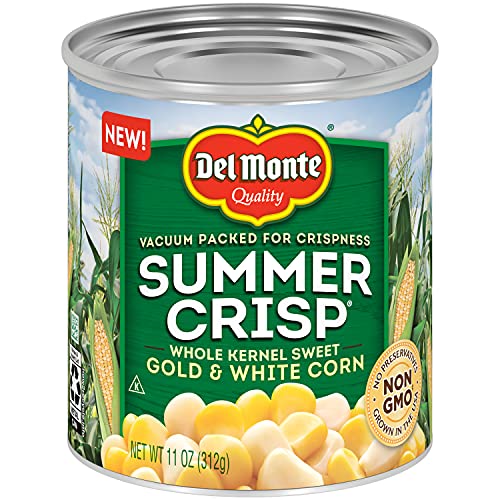 Del Monte Summer Crisp Whole Kernel Gold and White Corn, 11 oz Can