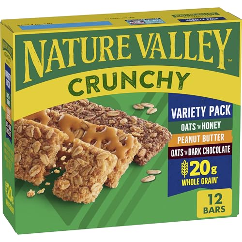 Nature Valley Crunchy Granola Bars, Variety Pack, 12 Ct, 8.94 oz (6 Pouches)