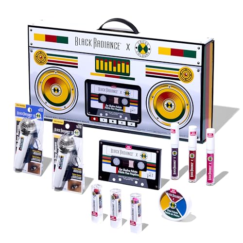 Black Radiance Cross Colours 10-Piece Makeup Set, Bold 90s-Inspired Collection with Vivid Eyeshadows, Lip Colors & Face Essentials, Buildable Coverage, Perfect for Gifting or Collecting