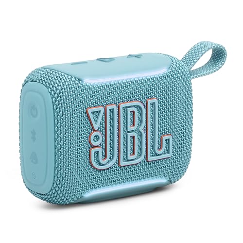 JBL Go 5 - Ultra-Portable Waterproof & Drop-Proof Speaker with JBL Legendary Sound & Ambient Edge Lighting, AirTouch Instant Stereo Pairing or Link Multiple Compatible Speakers via Auracast™ (Teal)