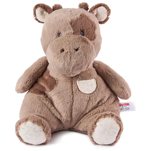 GUND Baby Oh So Snuggly Cow Plush, Cow Stuffed Animal for Babies and Infants, Brown, 12.5”