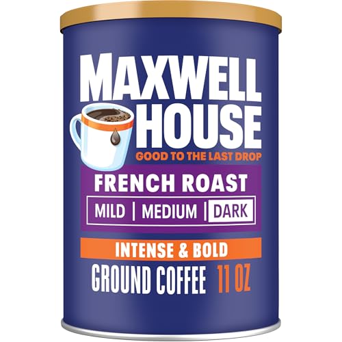 Maxwell House French Blend Ground Coffee, Bold Roast, 11 Ounce Canister
