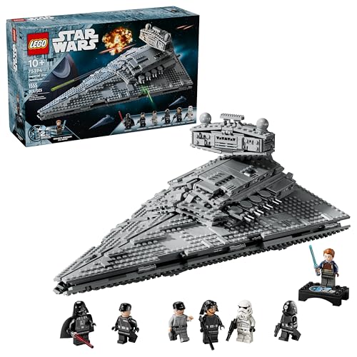 LEGO Star Wars Imperial Star Destroyer Building Toy - Build & Display Set for Boys & Girls, Ages 10+ - Gift for Birthdays - Star Wars Darth Vader & 6 Minifigure Toys - 75394