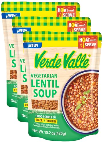Verde Valle Vegetarian Lentil Soup 15.2 oz (Pack of 3)
