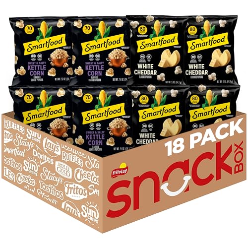 Smartfood Popcorn, Variety Pack, 0.5 Ounce (Pack of 18)
