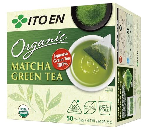 ITO EN Organic Matcha Green Tea - Tea Bags, 50ct (Pack of 1)