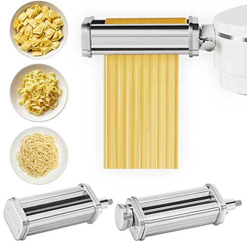 Instant Pot Pasta Maker Attachment for Instant Stand Mixer Pro, Includes Pasta Roller, Fettucine Cutter and Spaghetti Cutter Attachments