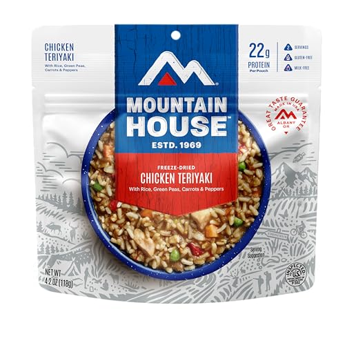 Mountain House Chicken Teriyaki | Freeze Dried Backpacking & Camping Food | 2 Servings | Gluten-Free