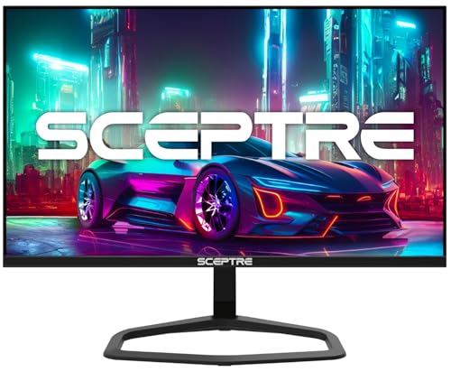 Sceptre New 24.5-inch Gaming Monitor 240+Hz 1ms DisplayPort x2 HDMI x2 100% sRGB AMD FreeSync Premium Build-in Speakers, Machine Black 2025 (E255B-FWD240 Series)