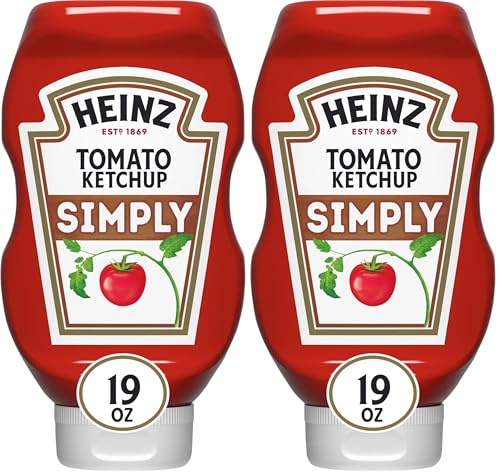 Heinz Simply Tomato Ketchup, 19oz Bottle (Pack of 2)