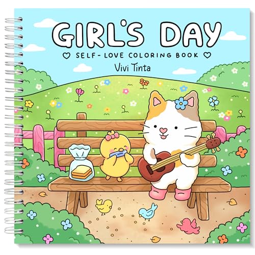 Girl’s Day: Self-Love Coloring Book for Adults & Teens Featuring Activities in Everyday Life