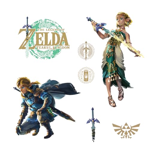 RoomMates Nintendo of America Zelda The Legend of Zelda: Tears of The Kingdom - Zelda and Link Wall Decals by RoomMates, RMK5447TBM