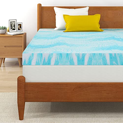 Mattress Topper, 4 Inch Gel Memory Foam Mattress Topper, California King, CertiPUR-US Certified