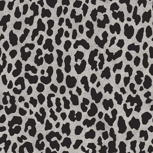 NuWallpaper x RuPaul RuLeopard Black Peel and Stick Wallpaper, RPS6150