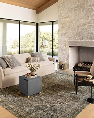 Loloi Amber Lewis Morgan Collection MOG-05 Spice/Lagoon 2'-3" x 7'-6" 38" Thick Runner Rug feat. CloudPile, Neutral, Room Décor, Vintage Inspired, Livingroom, Bedroom, Dining Area