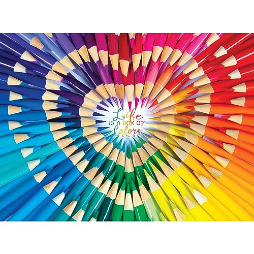 RoseArt - Kodak Premium - Life is a Box of Colors - 1000 Piece Jigsaw Puzzle for Adults