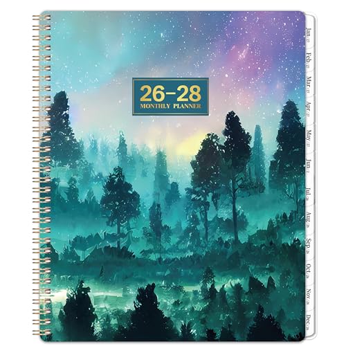 2026-2028 Monthly Planner/Calendar - 2 Year Monthly Planner 2026-2028, Jul 2026 - Jun 2028, 9" × 11", 2 Year Calendar with Tabs, Twin-Wire Binding, Back Pocket, Holiday ＆ Note Pages