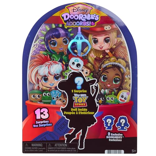 Disney Doorables ADOORBS Toy Story Superfan Doll, UNbox 10 Mini Accessories, 2 Exclusive Figures, Fun Play Area, Toy Gift for Collectors, Fans, Tweens, Girls & Kids 5+ by Just Play
