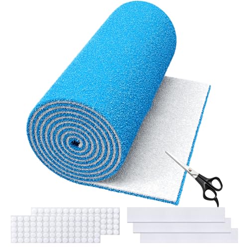 Demiwise Air Vent Filters,20''x90''Cut to Fit Air Filter Material (80+Filters),MERV 8 Electrostatic Air Vent Filter for Home Floor, Grilles, Ceiling, HVAC Furnace Vents, With 48PCs Adhesive Hook Tape