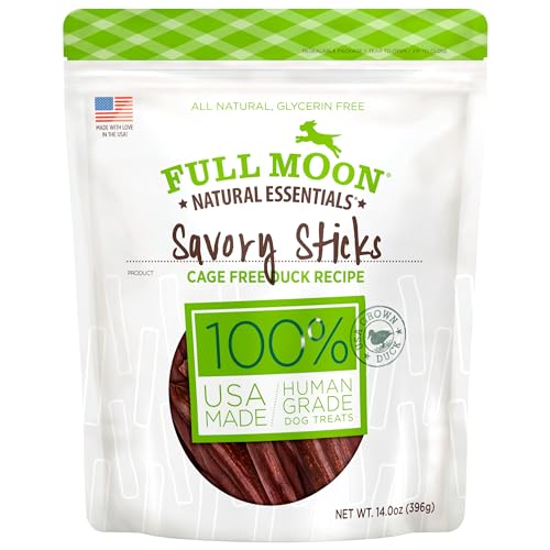 Full Moon All Natural Human Grade Dog Treats, Essential Duck Savory Sticks 14.0 oz