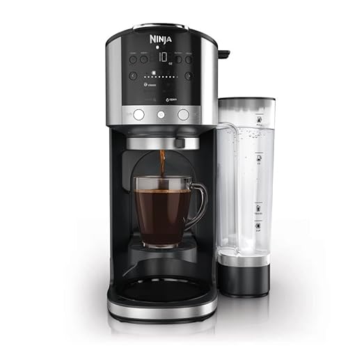 Ninja DualBrew Coffee Maker | Brew Coffee Grounds & Pods | Brew Classic, Rich, Over Ice, & Cold Brew | Brew Single-Serve Cup to Full 12-Cup Carafe | Stainless Steel | GP161