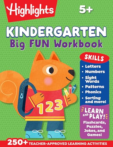 Kindergarten Big Fun Workbook: Prep Workbook with Kindergarten Learning Activities Featuring Tracing Worksheets, Alphabet Practice, Math Activities and Puzzles