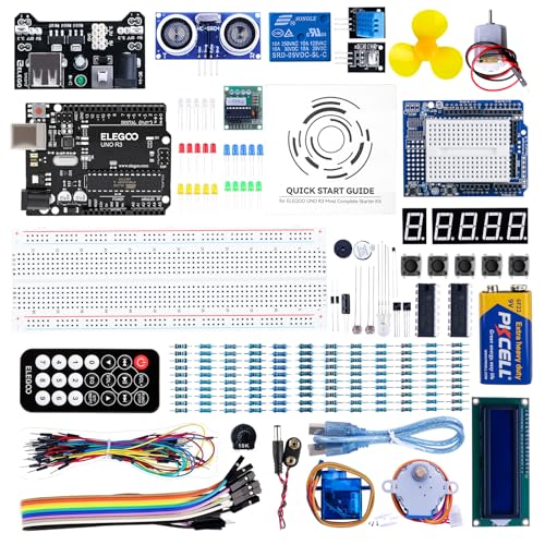 ELEGOO UNO Project Super Starter Kit with Tutorial and UNO R3 Board Compatible with Arduino IDE