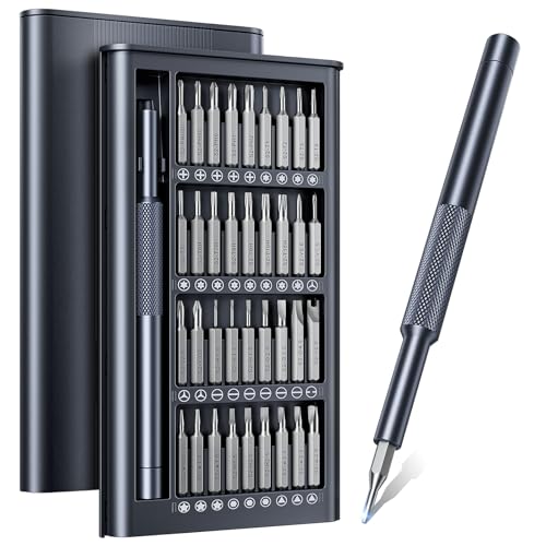 Wesdut 37-in-1 Small Precision Screwdriver Set, Professional Magnetic Mini Repair Tool Kit for Phone, Computer,Watch,Laptop,Macbook,Ring Doorbell,Eyeglass,Electronic, [Bearing Steel] Screw Driver