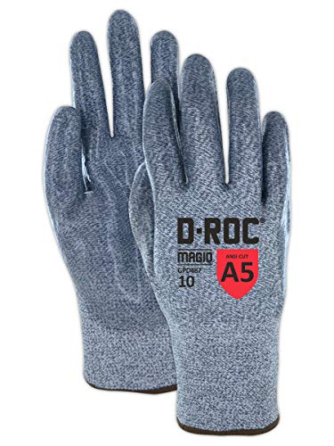 MAGID D-ROC ANSI A5 Heat-Resistant Silicone Coated Work Gloves, 1 Pair, Size 12/3XL (GPD487)