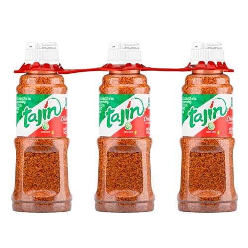 Tajin Clásico Seasoning, Authentic Mexican Chili Lime Spice Blend for Fruit, Snacks, Tacos, and Cocktails, Zesty Flavor Enhancer, 5 oz (Pack of 3)