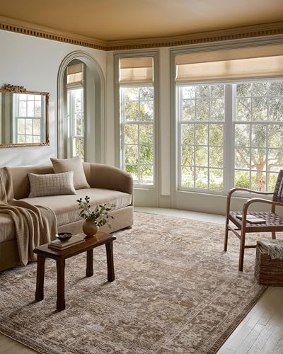 Loloi Magnolia Home by Joanna Gaines Pace Collection PAC-01 Bark/Natural 5'-3" x 7'-6" Area Rug