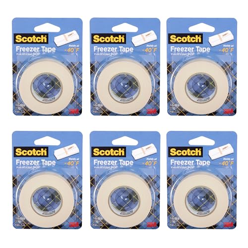 Scotch® Freezer Tape, 0.75 in. x 1000 in., 6 Rolls