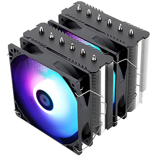 Thermalright Peerless Assassin 120 SE ARGB CPU Air Cooler, 6 Heat Pipes CPU Cooler with Dual Towers, Dual 120mm CPU Fans, 5V ARGB LED,1550rpm±10%, for AM4/AM5/Intel LGA1700/1851