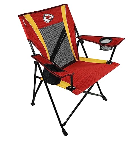 Kijaro Dual Lock Pro Sports Fan Folding Chair, 26" L x 35.5" W x 37" H, Kansas City Chiefs