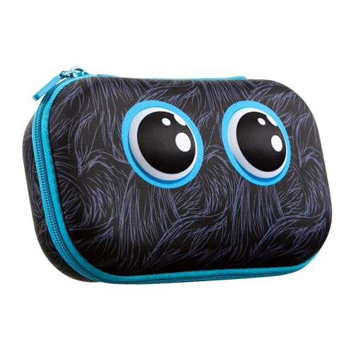 ZIPIT Beast Pencil Box for Boys, Large Capacity Fun Pencil Case for School, Stationery Organizer Box, Black