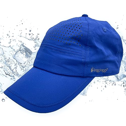 FROGG TOGGS Chilly Pro Cooling Hat, Instant Cooling and Sun Protection, Athletic Blue, OS
