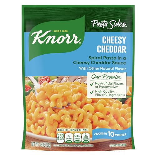 Knorr Pasta Sides Cheesy Cheddar Rotini For Delicious Quick Pasta Side Dishes 4.3 oz