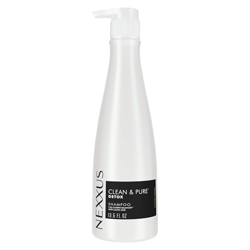 Nexxus CLEAN & PURE Shampoo Detox for Professional-Level Silicon, Sulfate & Paraben Free Hair Care Powered by Clarifix Balancer Technology with Lactic Acid 13.5 oz
