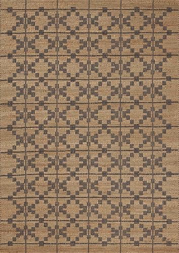 Loloi Chris Loves Julia Judy Collection JUD-05 Natural/Graphite 7'-9" x 9'-9" Area Rug