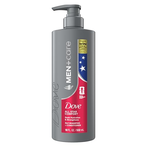 DOVE MEN + CARE Hair Care 1 count All Star Comfort to Seal Hydration & Strengthen Hair, with a Chance to Win FIFA WORLD CUP 2026 Tickets, 18 Fl oz
